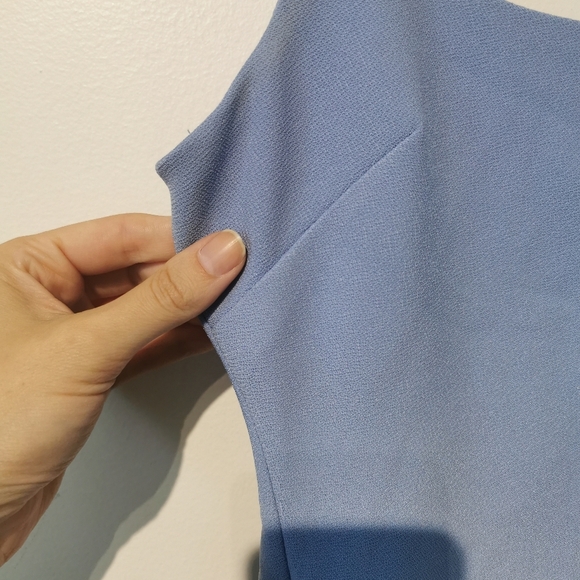 Bec & bridge blu minimalist S4 stretchy made in Australia Karina tuck midi dress - Picture 5 of 9